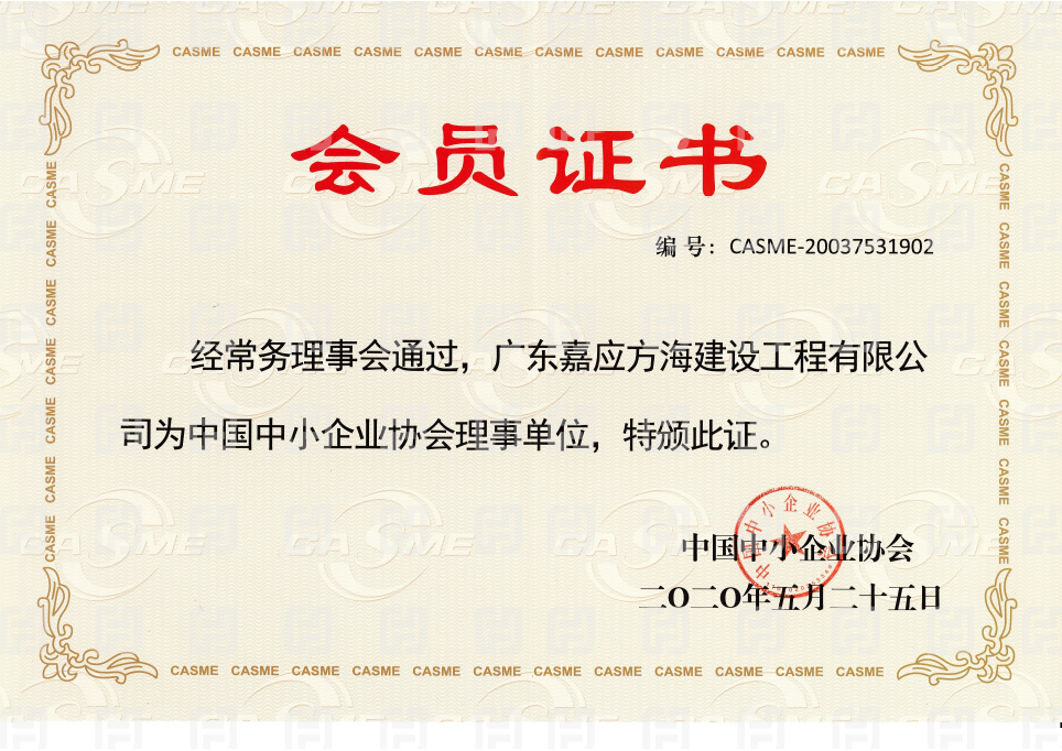 中國中小企業協會理事單位